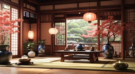 Premium Ai Image Traditional Japanese Room