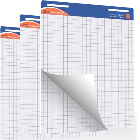 Sticky Easel Pads Grid Premium Easel Pads Large Flip Chart