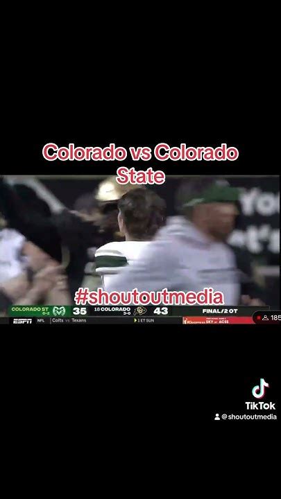 Colorado Vs Colorado State Youtube