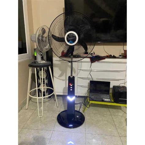 Jual Krisbow Kipas Angin Lantai Rechargeable Emergency Standing Fan 45