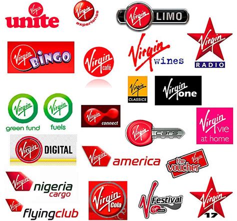 Virgin Logos And The Many Sub Brands Logo Design Love Logo Design