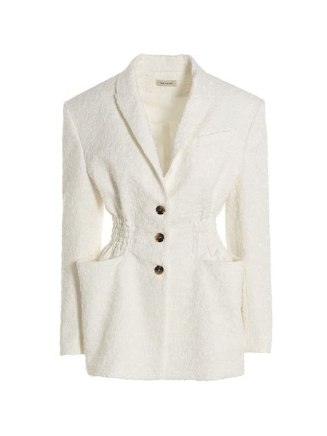 Popular Designer Shoulder Padded Blazer The Mannei Women Editorialist