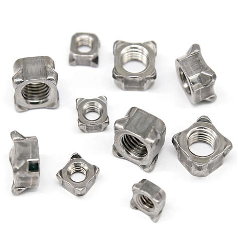 M Left Hand Thread Ss Ss Stainless Steel Square Weld Nut Din