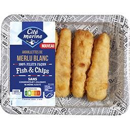 Aiguillettes De Merlu Blanc Fa On Fish Chips Cit Marine Intermarch