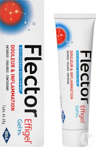 Flector Effigel Gel 1 Diclofen Épolamine Douleur Et Inflammation Tube