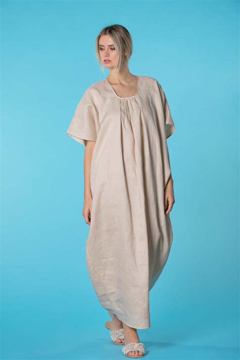 Loose Fit Linen Kaftan - ALLSEAMS