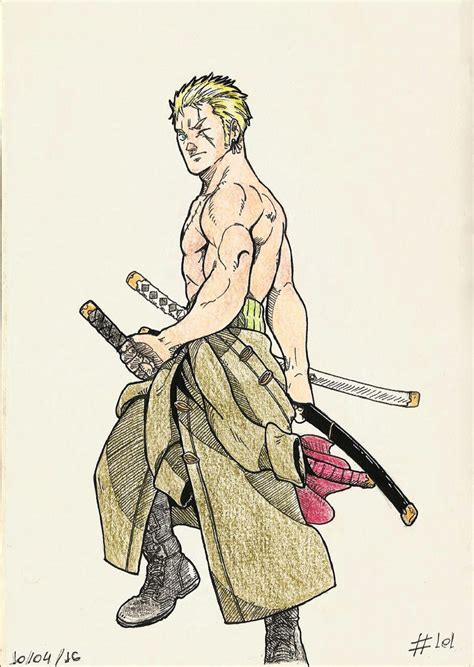 101 Roronoa Zoro By Drew Draw On Deviantart