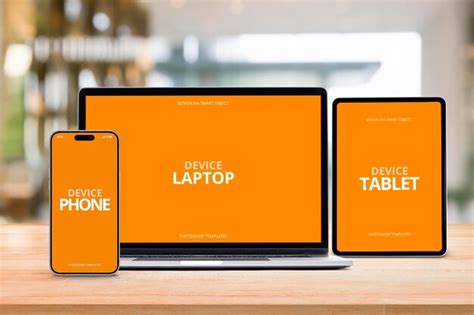 Premium Psd Screen Multiple Device Mockup Editable Psd Template