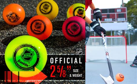 Franklin Sports Nhl Street Hockey Balls No Bounce Outdoor Street