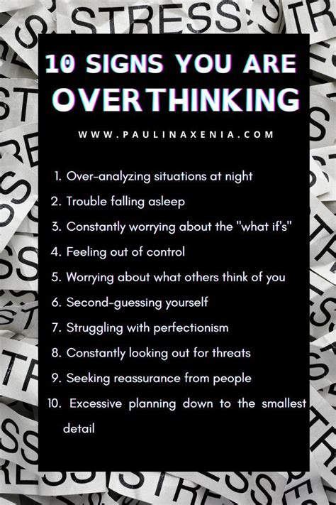 10 Signs You Are Overthinking Overthinking Feelings How To Know