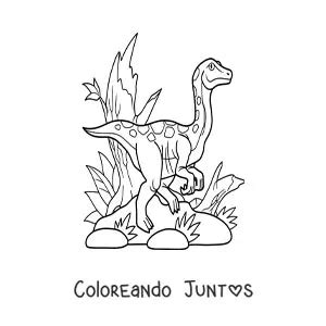 40 Dibujos de Dinosaurios carnívoros para Colorear Gratis