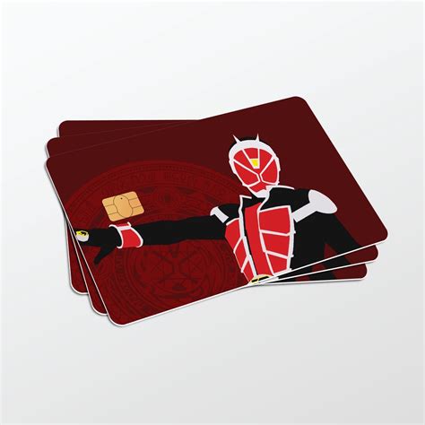 Sticker Anime Kamen Rider Masked Rider Decade Faiz Double Stiker Card