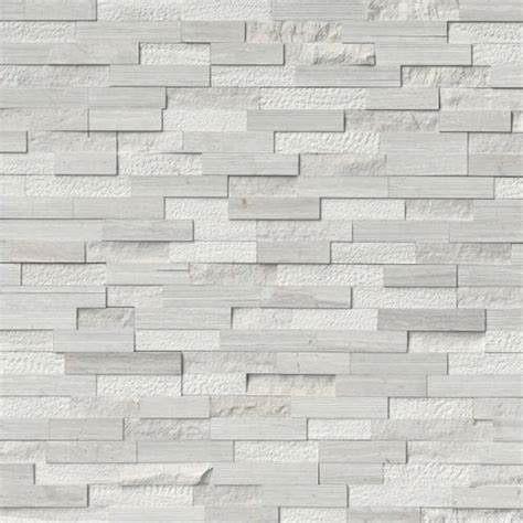 Wooden White 3d Stacked Stone Jutingstone