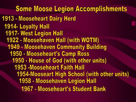 Ppt The Moose Legion Powerpoint Presentation Free Download Id5442107