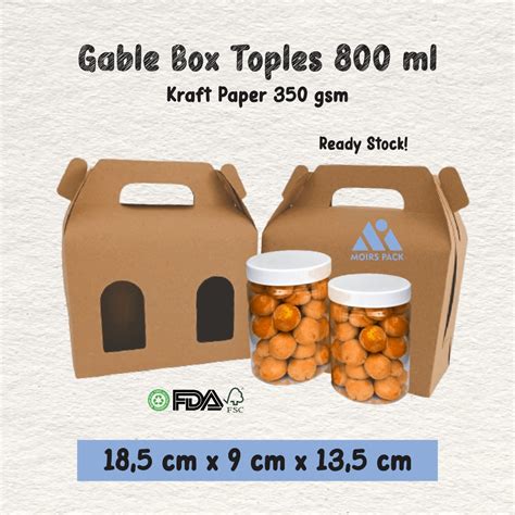 Jual Gable Box Toples Tabung 800 Ml 18 5x9x13 5 Cm Shopee Indonesia