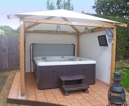 Hot Tub Pergola - Design Ideas, DIY Building Costs + 60 Photos