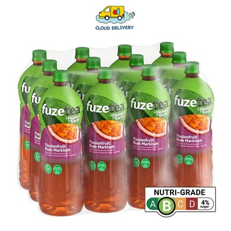 Fuze Tea Ice Passionfruit Tea Bottle 12 X 1 5l Shopee Singapore