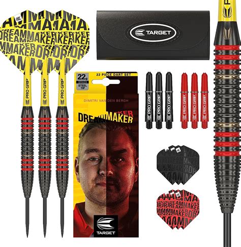 Target Darts Dimitri Van Den Bergh Dream Maker Adult Steel Darts Set