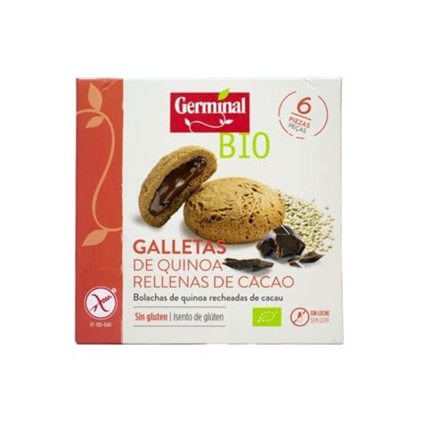 Galletas De Quinoa Rellenas De Cacao Sin Gluten G Germinal Espacio