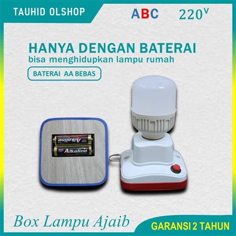 Jual Lampu Emergency Baterai Abc Aa Box Emergency Pengganti Lilin