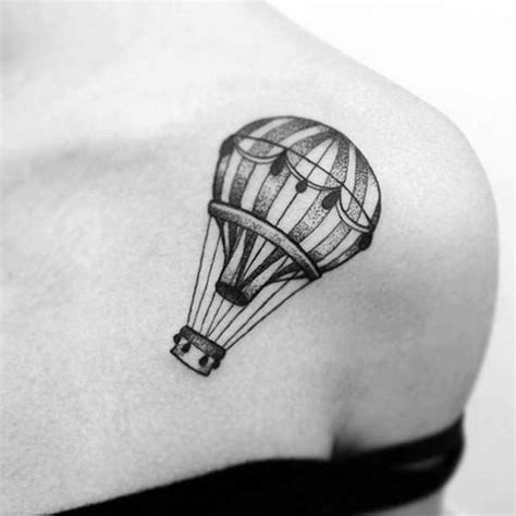 45 Cute Hot Air Balloon Tattoo Designs - Greenorc | Balon dövme, Dövme ...