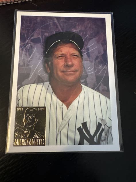 Topps Mickey Mantle Commemorative Card Reprint New York Yankees