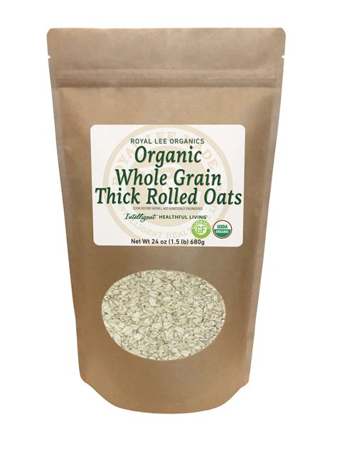 Organic Thick Rolled Oats Royal Lee Organics