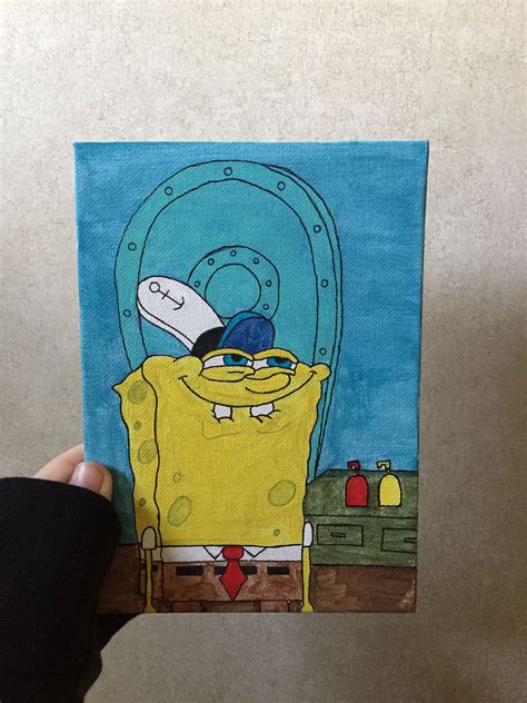 Spongebob Aesthetic Painting Ideas Easy Bhe