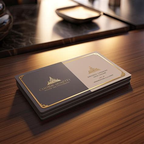 Premium Photo Luxury Business Card Mockup