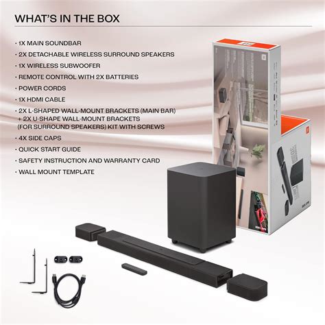 Jual JBL Bar 1000 , 7.1.4-channel soundbar with detachable surround ...