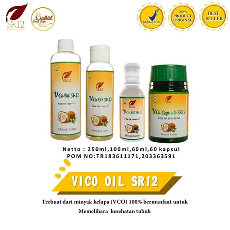 Jual IMUN BOOSTER VCO MINYAK KELAPA MURNI SR12 VICO VIRGIN COCONUT