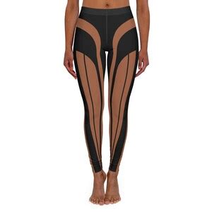 Naked Nude Illusion Leggings Full Coverage Sci Fi Leggings Burning Man Cosplay Pants