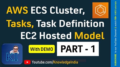 Aws Ecs Part Ecs Cluster Demo Tasks Task Definition Ec Hosted