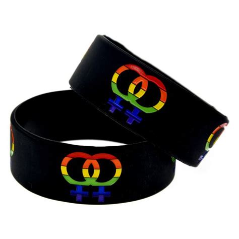 Gay Pride Silicone Wristband Space Peak