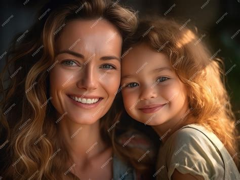 Premium Photo Happy Mothers Day Mather And Daughter Smiling Happily