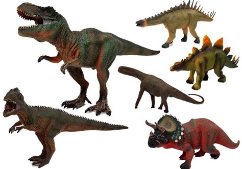 Zestaw Dinozaurów Duże Figurki Modele 6 sztuk Tyranozaur Spielzeug