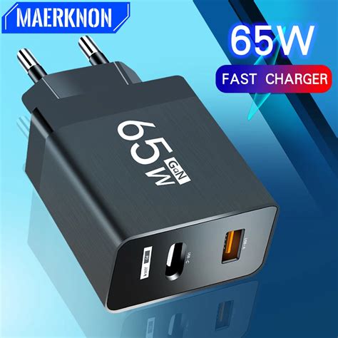 Gan 65w Usb C Charger Usb Charger Fast Charging Usb Type C Wall Charger Pd Qc