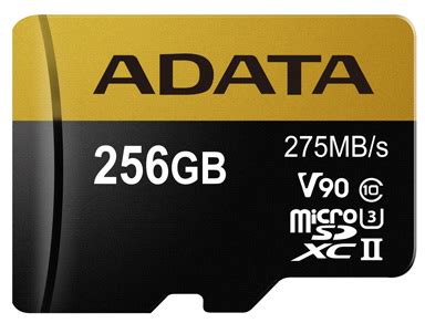 Adata Launches Gb Premier One Uhs Ii U Class Sdxc Card