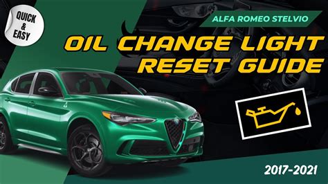 Unlock The Secret Pro Guide To Resetting Oil Change Light On Alfa