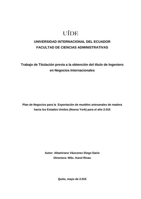 Pdf Universidad Internacional Del Ecuador Facultad De Repositorio