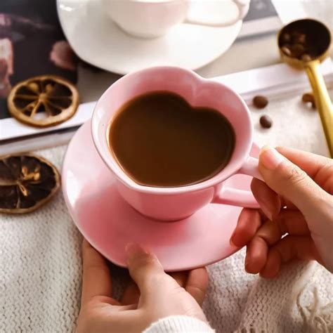 Service à café avec soucoupes Tasse à café en céramique pour Couple