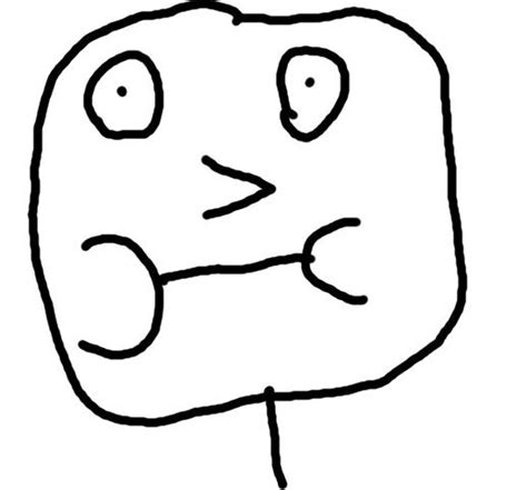 Porly drawn Derp Face Blank Template - Imgflip