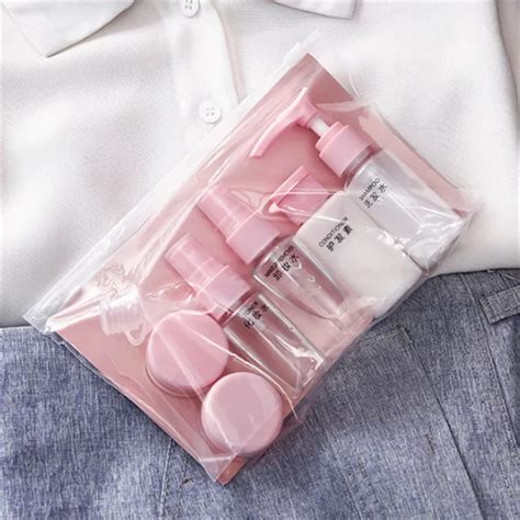 11 Pcs Set Travel Mini Makeup Cosmetic Face Cream Bottles Plastic