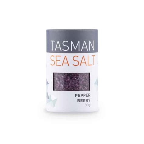 Tasman Pepper Berry Sea Salt 80g Fresh Sensations Online