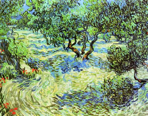 Olive Grove Bright Blue Sky Vincent Van Gogh Wikiart Org