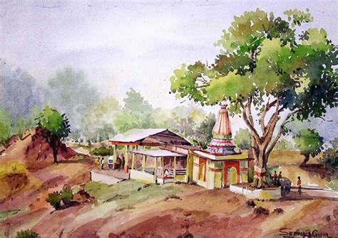 Landscape Paintings Manufacturer in Pune Maharashtra India by Seema Arts | ID - 1435636