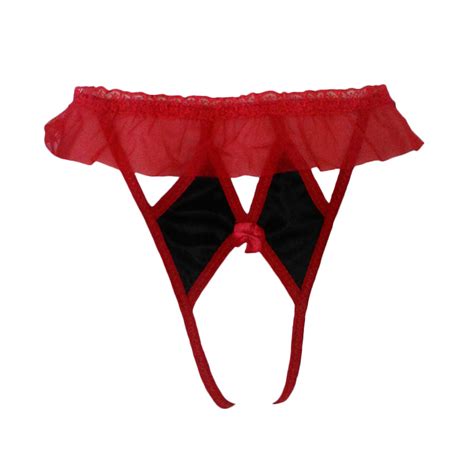 Jual Jakarta Lingerie JLG087 Gstring Sexy Open Crotch Red Di Seller