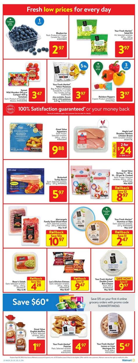 Walmart Promotional Flyer Ontario Valid From To Page