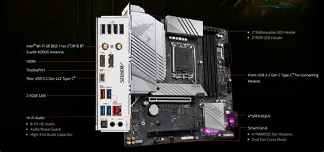 Buy The Gigabyte B M Aorus Elite Ax Matx Motherboard Intel Socket