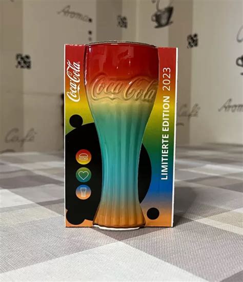 MCDONALDS REGENBOGENGLAS 2023 Limited Edition Coca Cola Glas Regenbogen